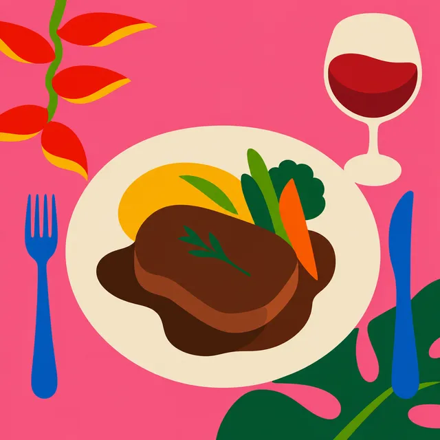 Ilustração da categoria Restaurante à la carte