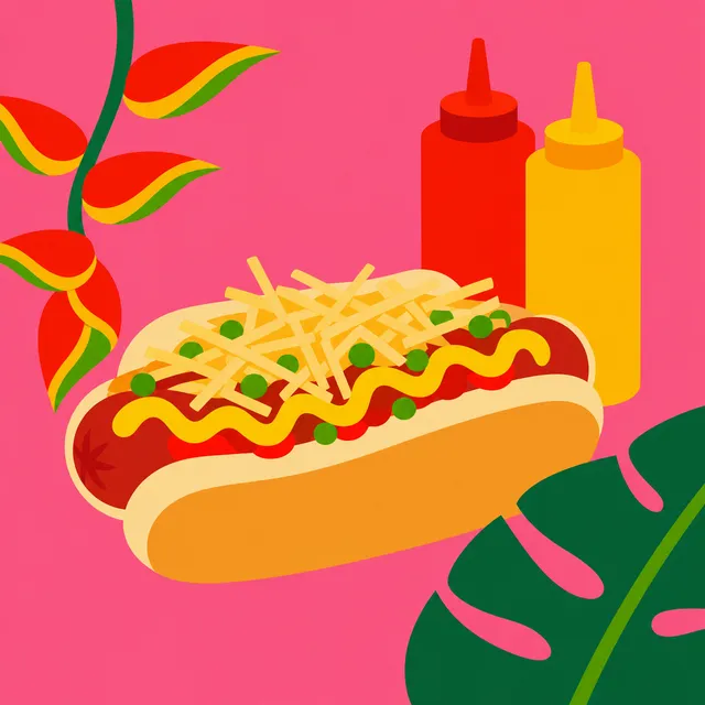 Ilustração da categoria Cachorro-quente