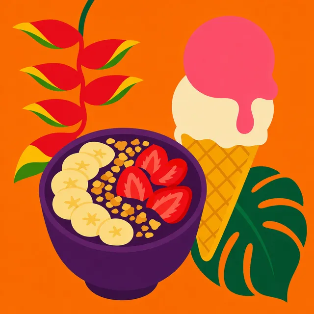 Ilustração da categoria Açaí/sorveteria