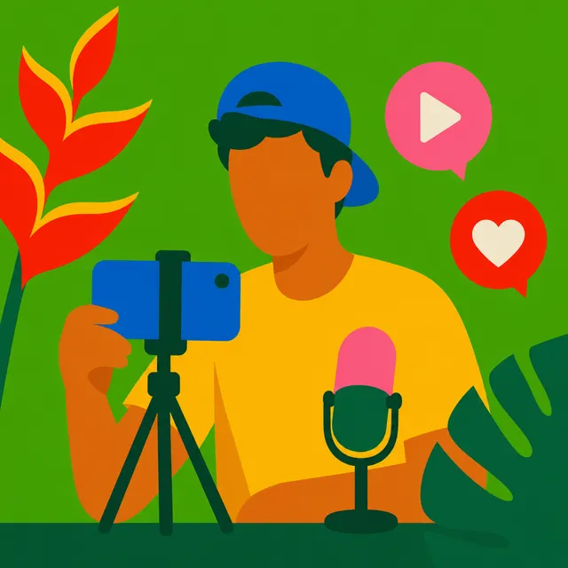 Ilustração da categoria Influenciador